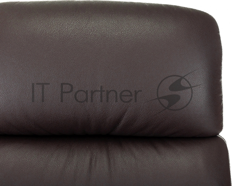 Кресло руководителя Бюрократ _VEGA коричневый кожа крестов. алюминий