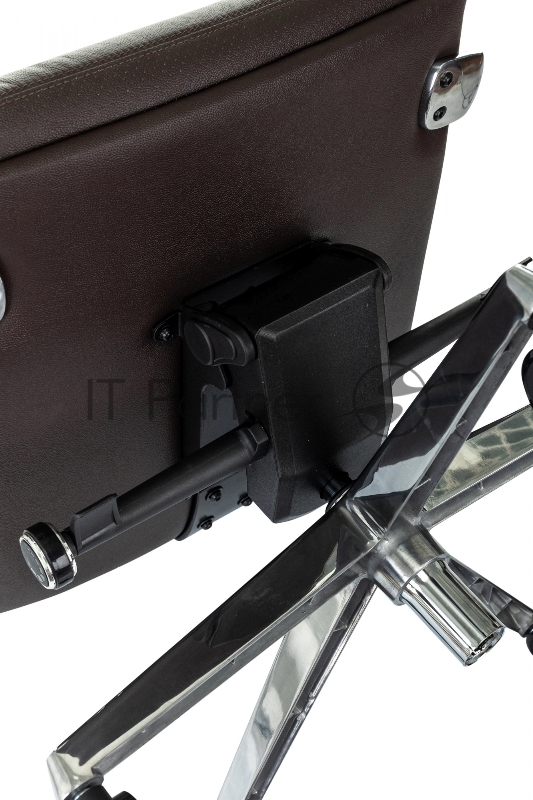 Кресло руководителя Бюрократ _VEGA коричневый кожа крестов. алюминий