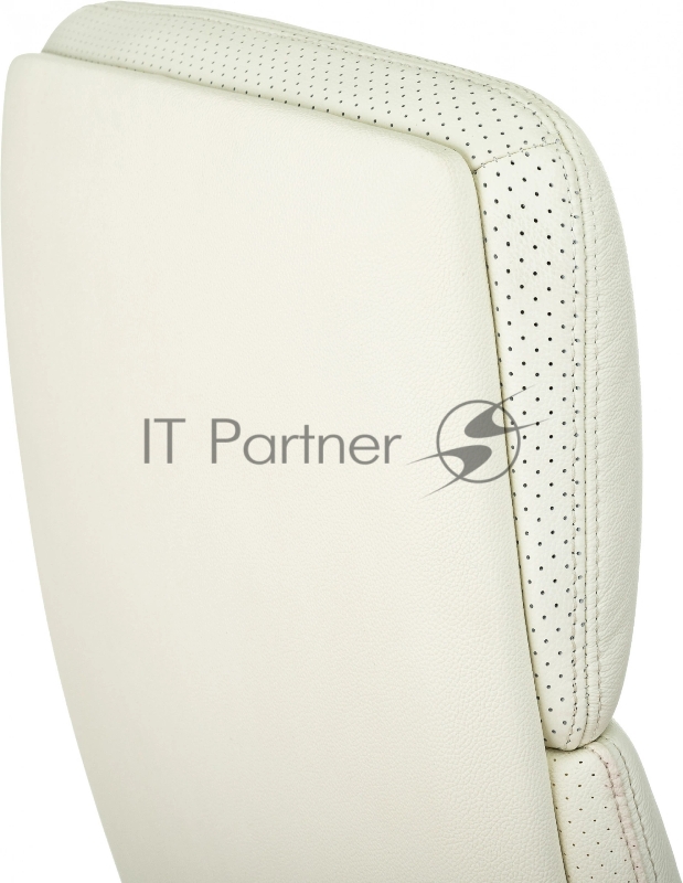 Кресло руководителя Бюрократ _VEGA белый кожа крестов. алюминий