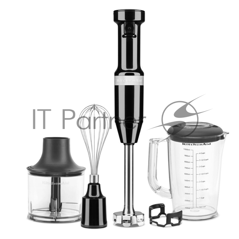Погружной блендер KitchenAid 5KHBV83EOB, с аксессуарами, черный