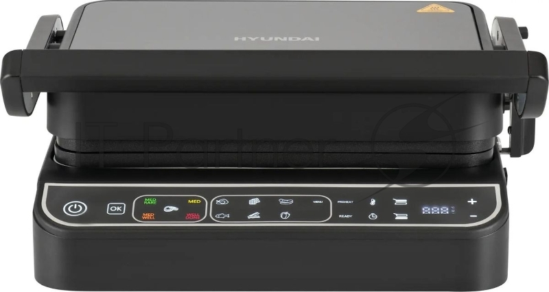 Электрогриль Hyundai HYG-7000 2000Вт серебристый/черный
