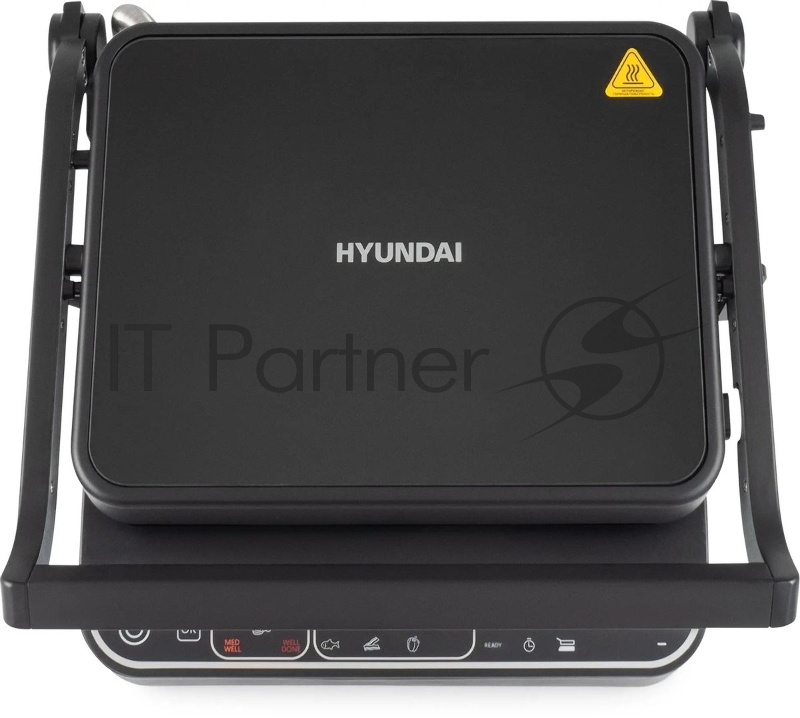 Электрогриль Hyundai HYG-7000 2000Вт серебристый/черный