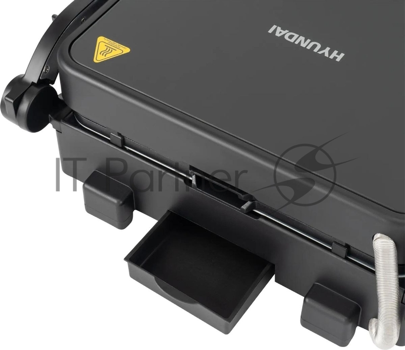 Электрогриль Hyundai HYG-7000 2000Вт серебристый/черный