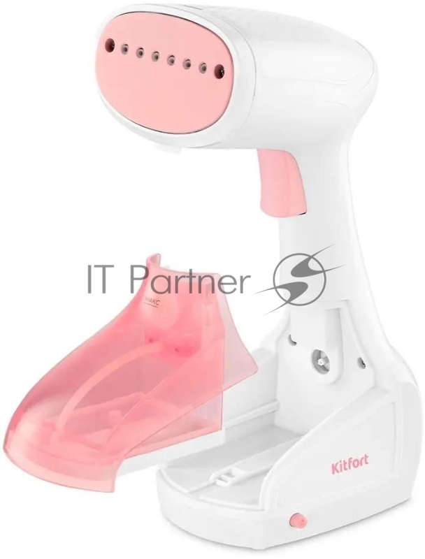 Отпариватель ручной Kitfort КТ-9233 1000Вт белый/розовый