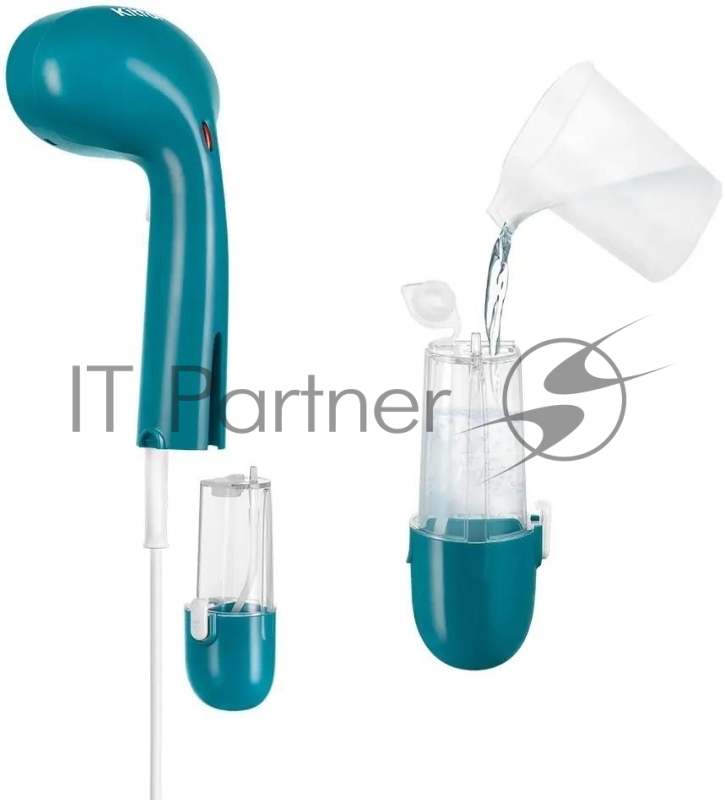 Отпариватель ручной Kitfort КТ-9253 1400Вт бирюзовый/белый