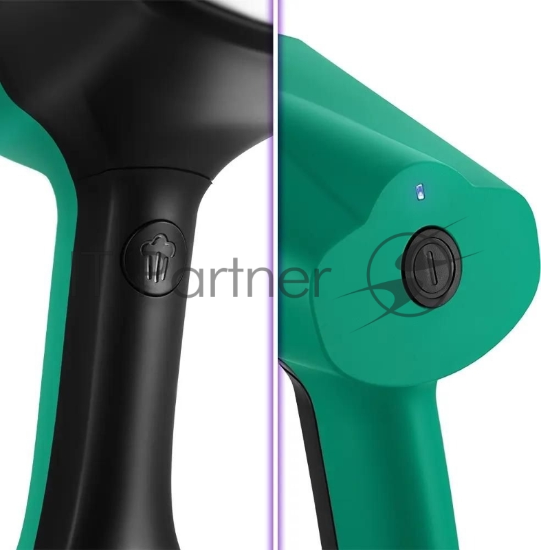 Отпариватель ручной Kitfort КТ-9202 1633Вт черный/зеленый