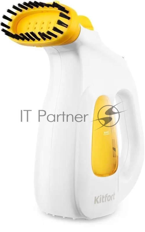 Отпариватель ручной Kitfort КТ-9196 600Вт белый/желтый