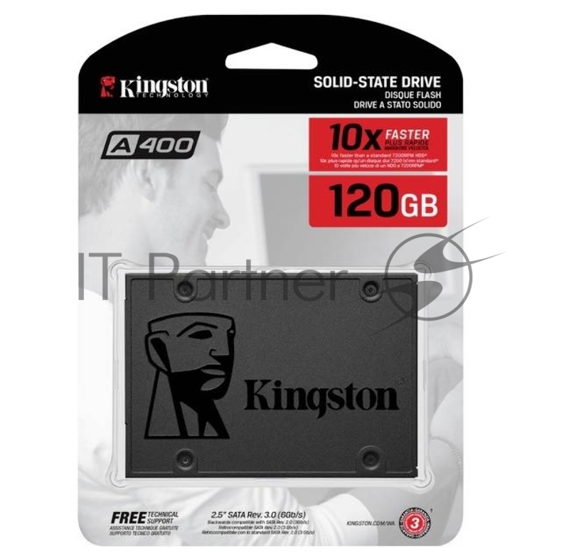 SSD диск 120ГБ 2.5 Kingston A400 SA400S37/120G (SATA III)