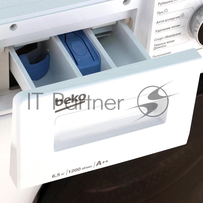 Стиральная машина BEKO WSPE 6H612W белый, загрузка фронтальная 6,5 кг, 1200 об/мин., класс: А++