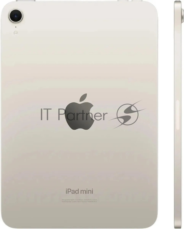 Планшет Apple iPad mini 2024 A2993 A17 Pro 6С RAM8Gb ROM256Gb 8.3 IPS 2266x1488 iOS сияющая звезда 12Mpix 12Mpix BT WiFi 10hr