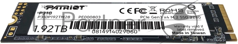Накопитель SSD Patriot PCIe 3.0 x4 1920GB P310P192TM28 P310 M.2 2280