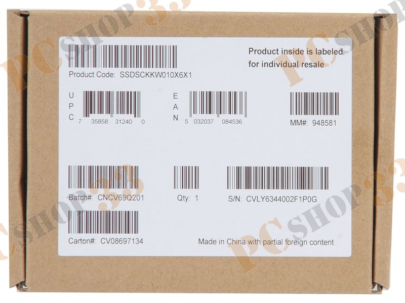 SSD диск 1000ГБ M.2 Intel 540s SSDSCKKW010X6X1 (SATA III)