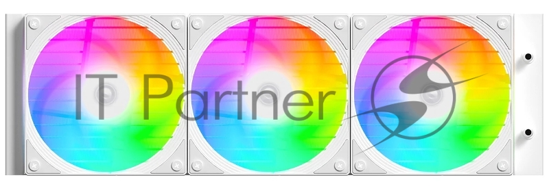 Система водяного охлаждения ID-Cooling FX360 Inf ARGB Soc-AM5/AM4/1151/1200/2066/1700 белый 4-pin 27.2dB Al+Cu 350W Ret (FX360 INF WHITE)