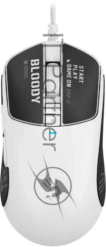 Мышь A4Tech Bloody W72 Ultra белый оптическая 20000dpi USB 7but