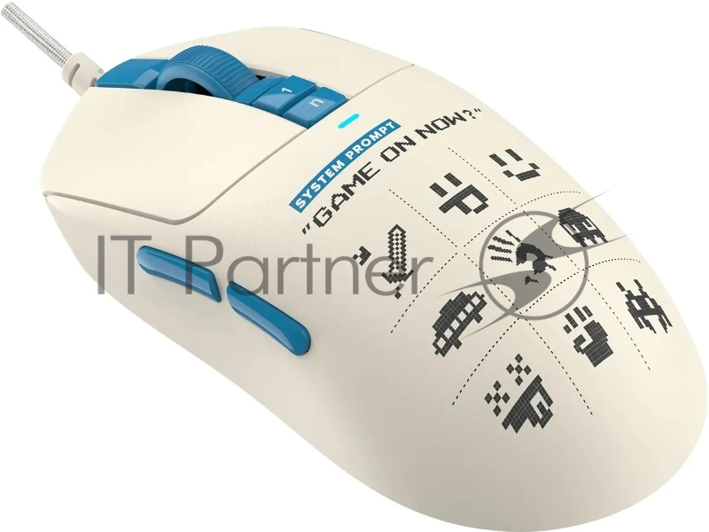 Мышь A4Tech Bloody W72 Ultra Pixels Blue рисунок/бежевый/голубой оптическая (20000dpi) USB