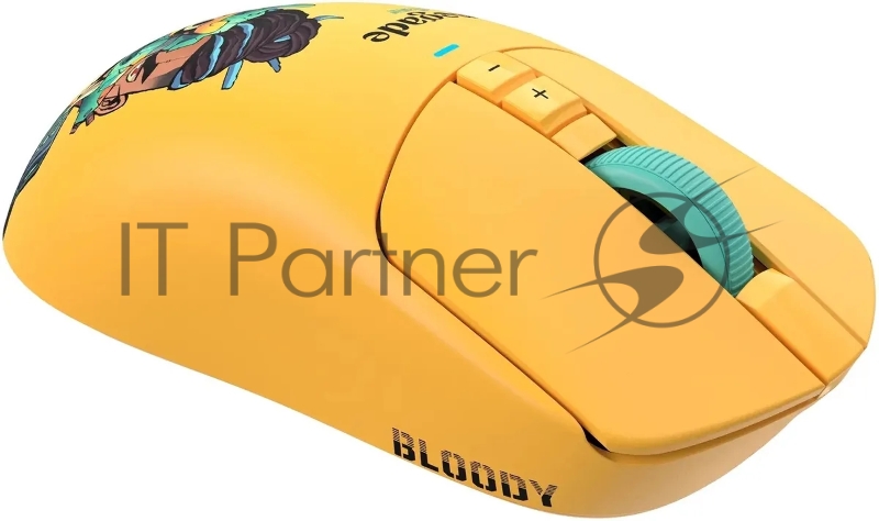 Мышь A4Tech Bloody R72 Ultra желтый оптическая 20000dpi беспров. USB-C 6but