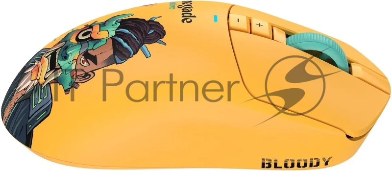 Мышь A4Tech Bloody R72 Ultra желтый оптическая 20000dpi беспров. USB-C 6but