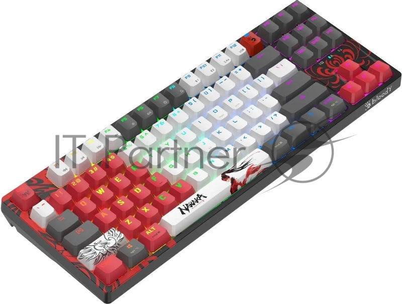 Клавиатура A4Tech Bloody WS87 Naraka механическая беспроводная USB черный/красный (WS87)