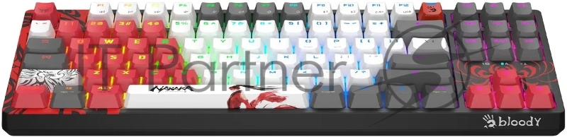 Клавиатура A4Tech Bloody WS87 механическая серый/красный USB for gamer LED (WS87)