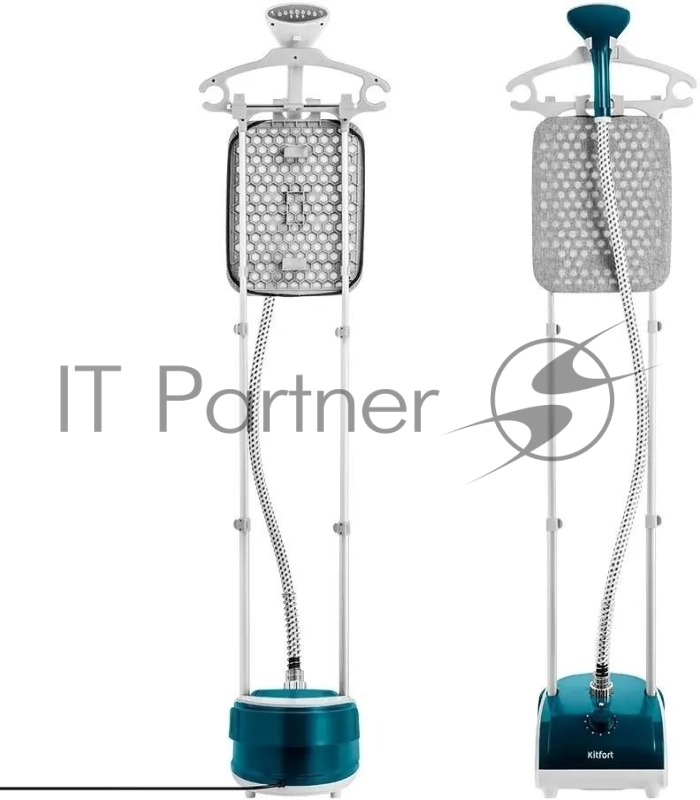 Отпариватель напольный Kitfort КТ-9292 1950Вт бирюзовый/белый