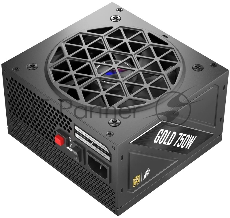 Блок питания 1STPLAYER NGDP Gold 750W / ATX 3.0, APFC, 80 PLUS Gold, LLC+DC-DC, 120mm fan, full modular / HA-750BA4