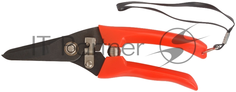Секатор садовый, режущие кромки внахлест, пластиковые ручки 175 мм