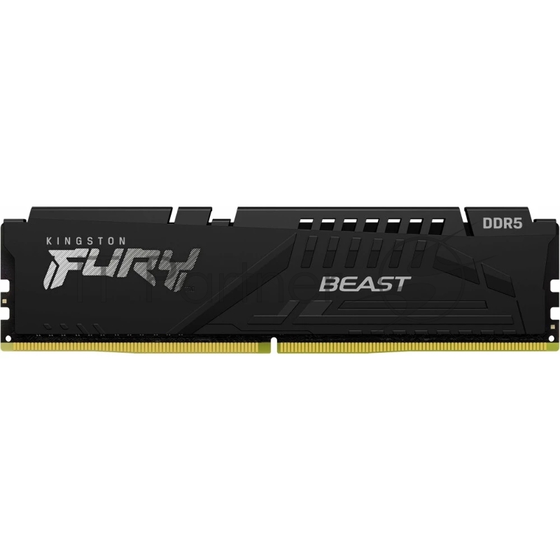Модуль памяти DDR 5 DIMM 16Gb PC54400, 6800Mhz, Kingston FURY Beast Black XMP CL34 (KF568C34BB-16) (retail)