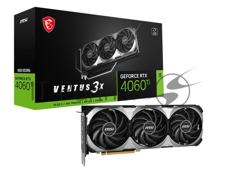 Видеокарта MSI GeForce RTX 4060 Ti 8G VENTUS 3X E1