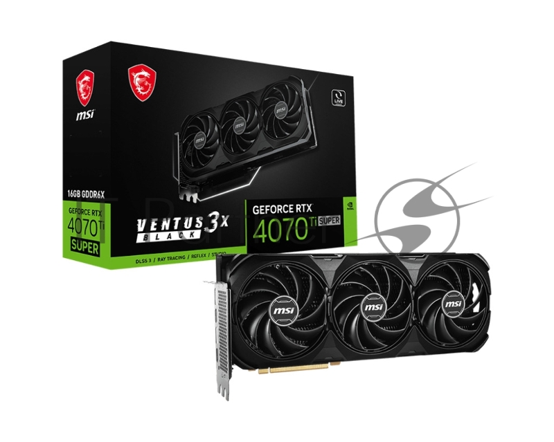 Видеокарта/ GeForce RTX 4070 Ti SUPER 16G VENTUS 3X BLACK