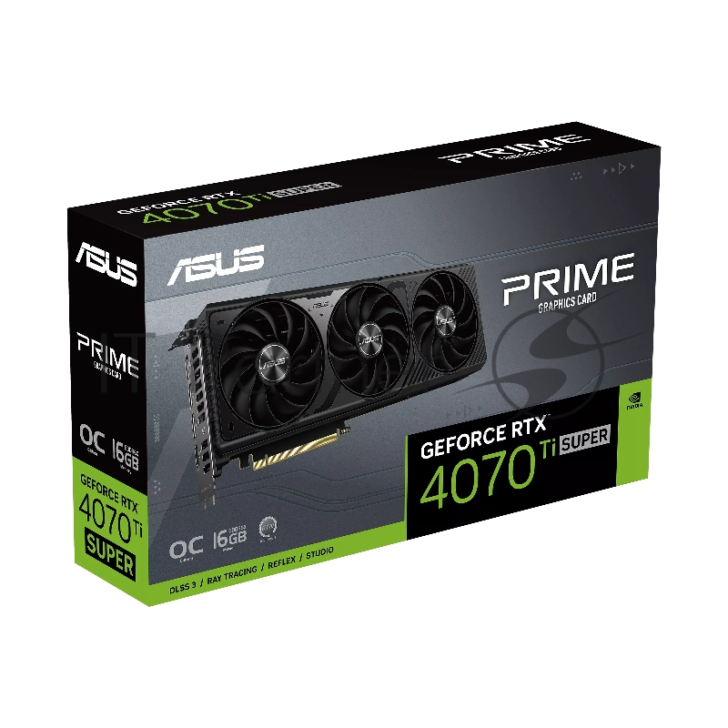 Видеокарта VGA ASUS NVIDIA GeForce PRIME-RTX4070TIS-O16G 16GB, GDDR6X/256-bit, PCIe 4.0, 1xHDMI 2.1a, 3xDP, 2.5-slot 90YV0LB0-M0NA00