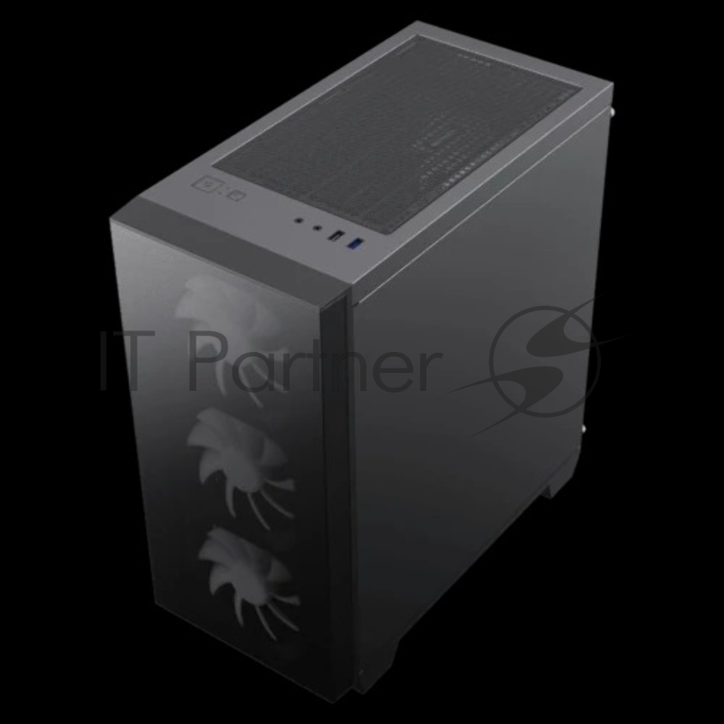 Корпус GameMax Aero Mini ECO, (ATX, USB3.0, Зак.стекло, 4*120мм., пыл.фильтр), черный