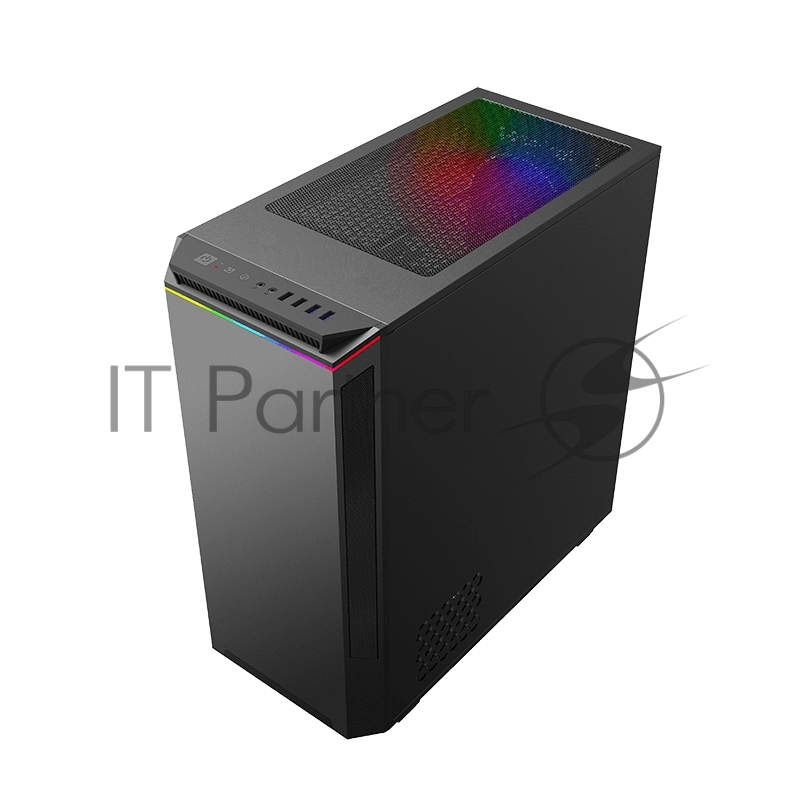 Корпус GameMax Paladin T801 без БП (Midi Tower, ATX, ,Белый, Зак.стекло, USB 3.0), белый