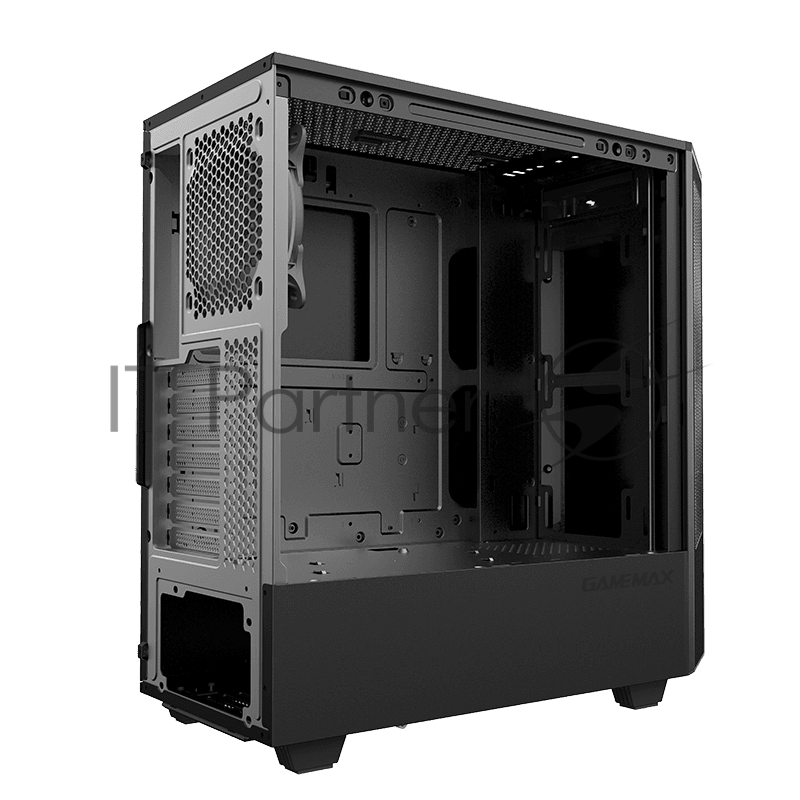 Корпус GameMax Paladin T801 без БП (Midi Tower, ATX, ,Белый, Зак.стекло, USB 3.0), белый