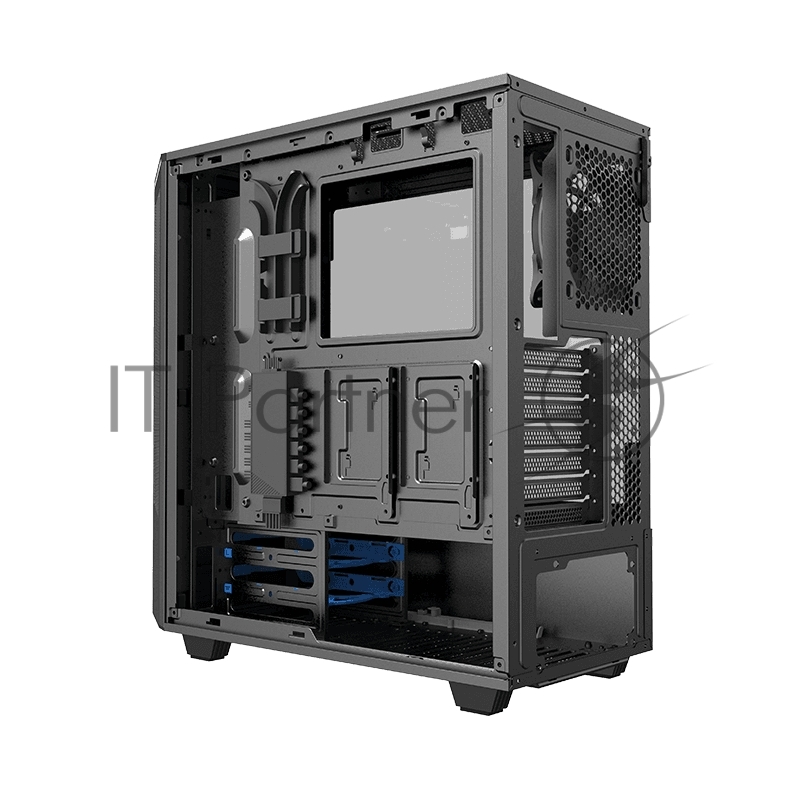 Корпус GameMax Paladin T801 без БП (Midi Tower, ATX, ,Белый, Зак.стекло, USB 3.0), белый