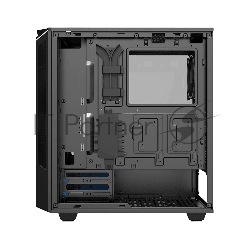 Корпус GameMax Paladin T801 без БП (Midi Tower, ATX, ,Белый, Зак.стекло, USB 3.0), белый