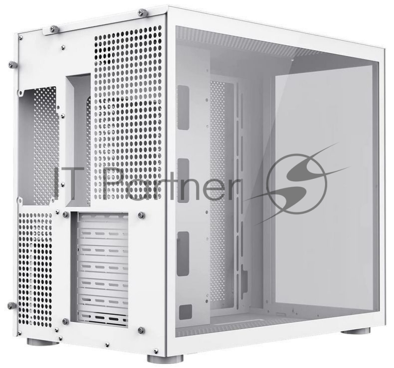 Корпус GameMax Infinity без БП (Midi Tower, ATX, Белый, USB 3.0+Type C, Зак. стекло), белый