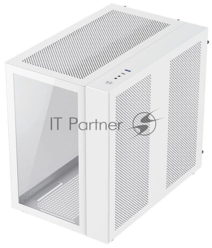 Корпус GameMax Infinity без БП (Midi Tower, ATX, Белый, USB 3.0+Type C, Зак. стекло), белый