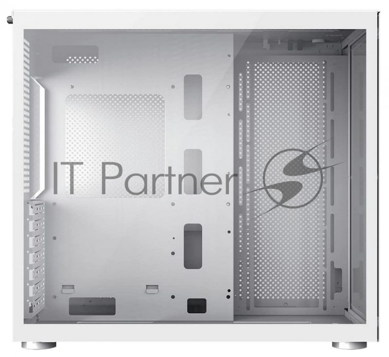 Корпус GameMax Infinity без БП (Midi Tower, ATX, Белый, USB 3.0+Type C, Зак. стекло), белый