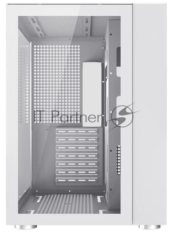 Корпус GameMax Infinity без БП (Midi Tower, ATX, Белый, USB 3.0+Type C, Зак. стекло), белый