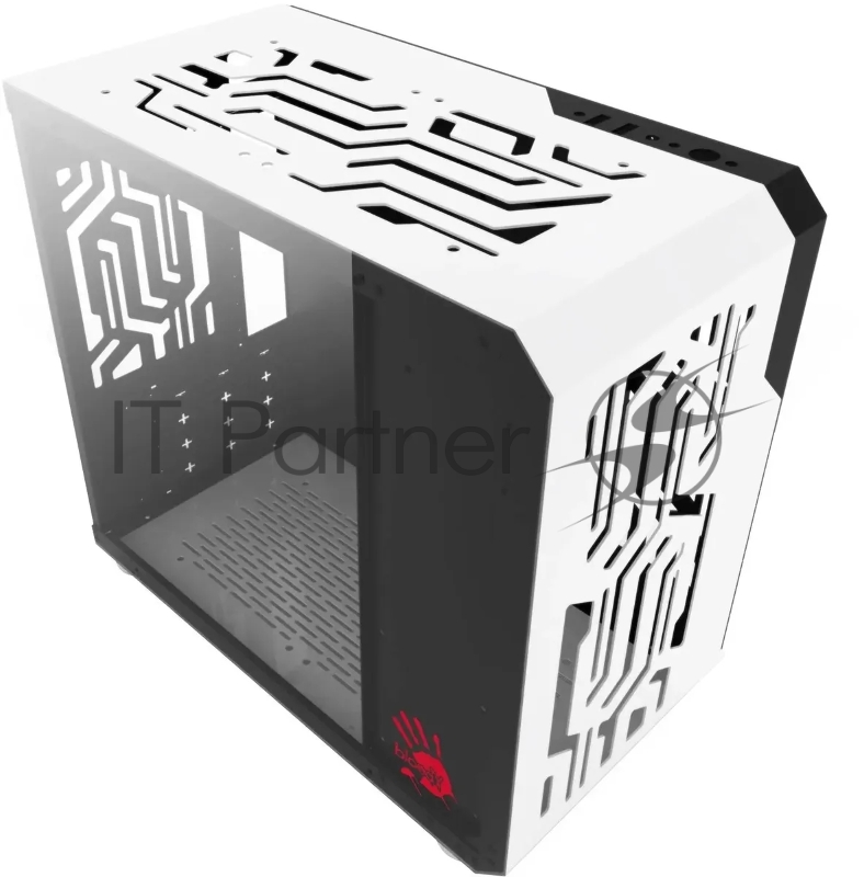 Корпус Bloody BD-CC110 белый без БП mATX 5x120mm 2xUSB3.0 audio