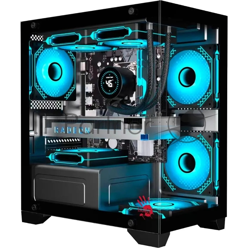 Корпус Bloody BD-CC103 черный без БП mATX 7x120mm 1xUSB2.0 1xUSB3.0 audio bott PSU