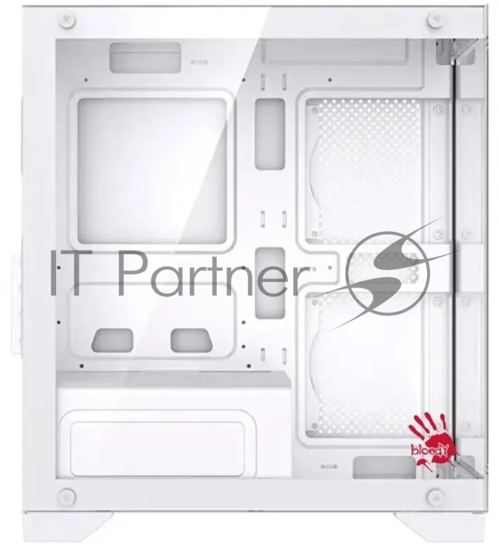Корпус Bloody BD-CC103 белый без БП mATX 7x120mm 1xUSB2.0 1xUSB3.0 audio bott PSU