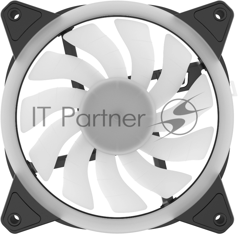 Вентилятор для корпуса GMNG GG-CF120FRGB2-PWMBK RGB 120х120x25 черный 4-pin 28дБ Ret