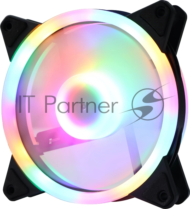 Вентилятор для корпуса GMNG GG-CF120FRGB2-PWMBK RGB 120х120x25 черный 4-pin 28дБ Ret