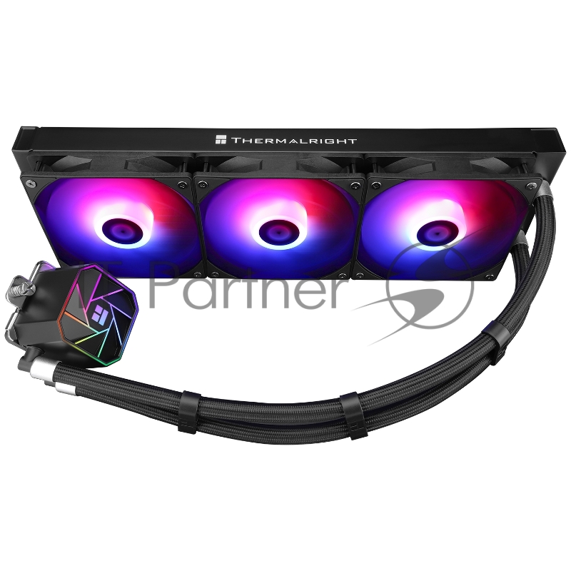 Система водяного охлаждения Thermalright Aqua Elite 360 V3 ARGB Soc-AM5/AM4/1151/1200/2066/1700 черный 4-pin 25.6dB Al Ret (A-ELITE-BL-360-ARGB-V3)