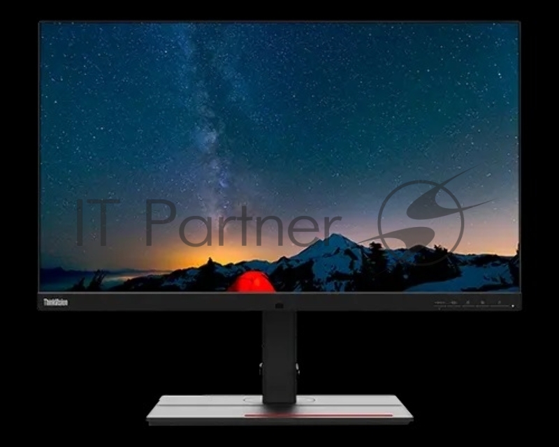 Монитор Lenovo 27 P27u-20 Black/Red, 16:9, IPS, 3840 x 2160, 4ms, 450cd, 60Hz, 2xHDMI, 1xDP, 3xUSB, USB-C, 1xThunderbolt, LAN, SPK HAS