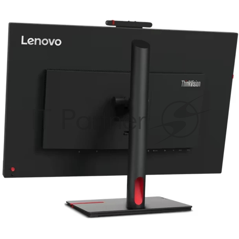 Монитор Lenovo 27 T27hv-30 Black/Red, 16:9, IPS, 2560x1440, 4ms, 300cd, 75Hz, 1xHDMI, 1xDP, 1xDP OUT, 4xUSB, USB-C, LAN, Camera, SPK HAS