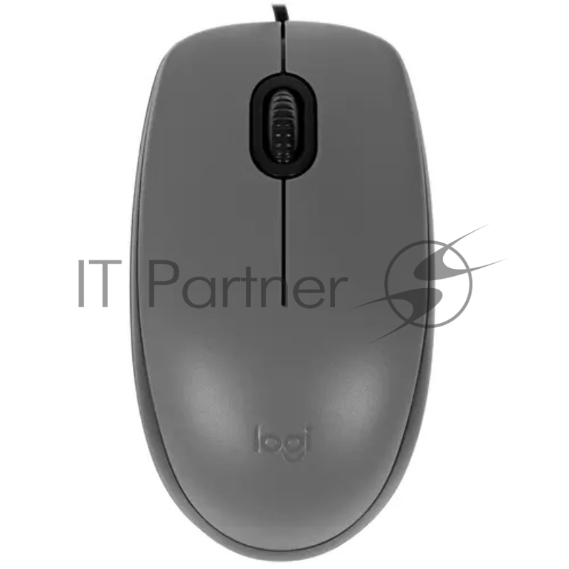 Мышь проводная Logitech M111 SILENT серый, 1000 dpi, USB, кнопки - 3