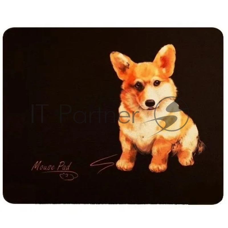 Коврик Dialog PM-H15 dog - черный c рисунком собаки