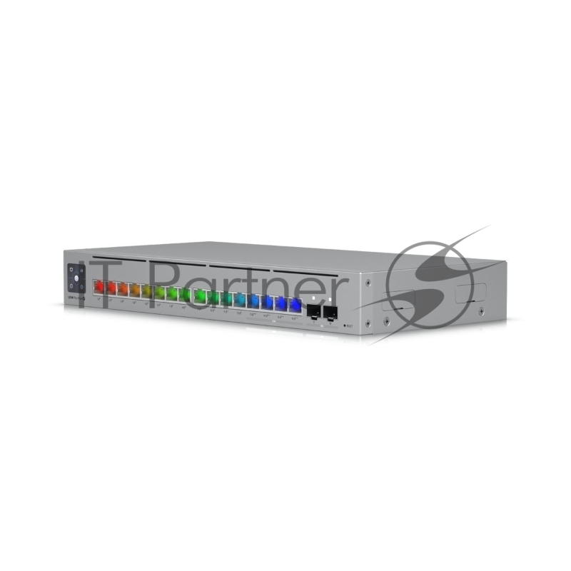 Коммутатор Ubiquiti UniFi Switch Pro Max 16 PoE PoE-коммутатор в стойку, 4х 2.5G RJ45, 12х 1G RJ45, 2х 10G SFP+, раздача 180 Вт